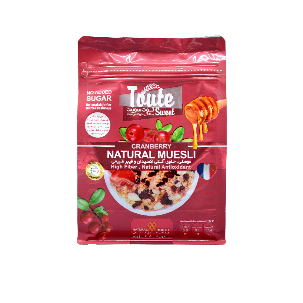 taute-sweet-breakfast-cereal-with-cranberries-1.jpg غلات صبحانه با کرنبری توت سوئیت - Image 1